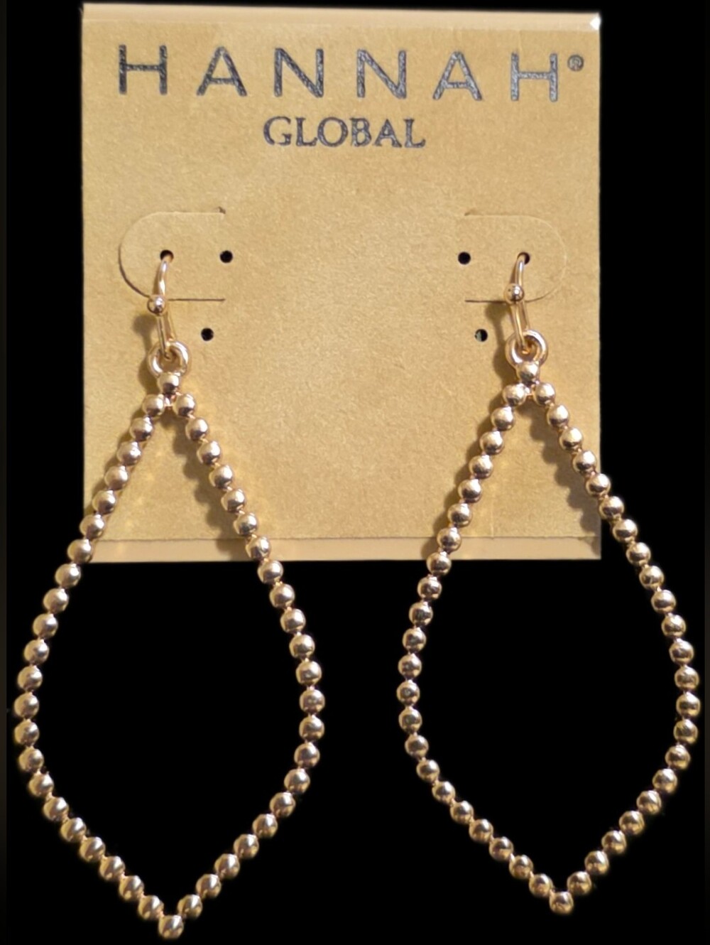 Goldtone Teardrop Earrings